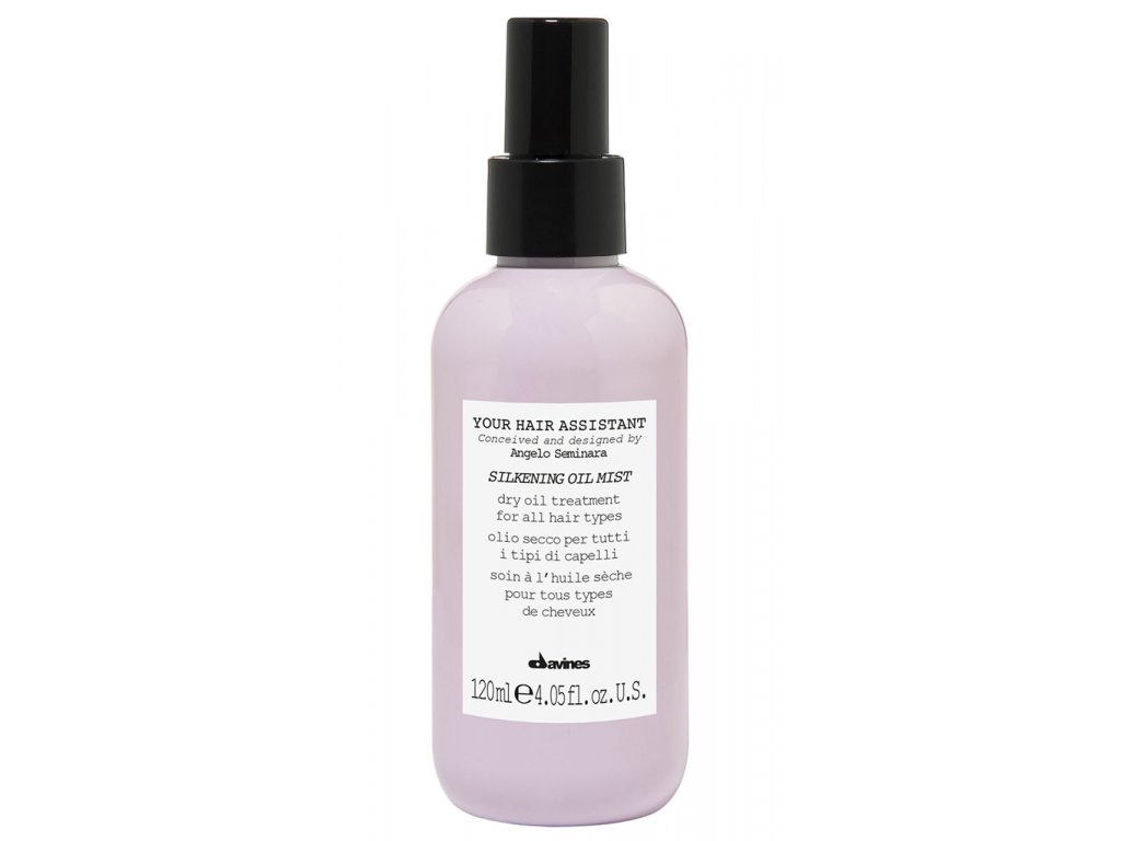 Davines Assistant Silkening Oil Mist - uhlazující suchý olej na vlasy ve spreji 120ml